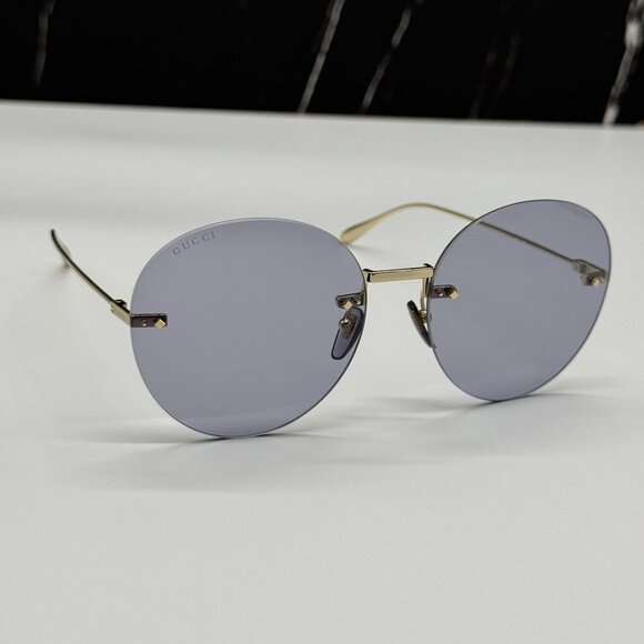 NEW GUCCI GG1149S 006 WITH EARRINGS GOLD WOMEN GUCCI SUNGLASSES main image 7